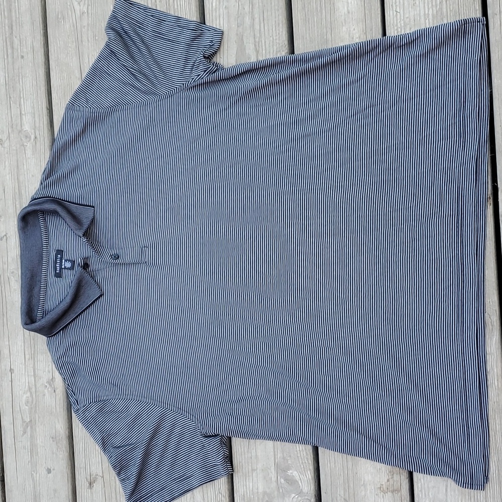 Van Heusen Men's Polo Shirt sz XXL Black & Gray